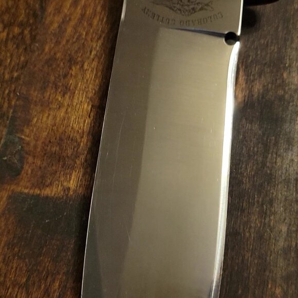 Colorado Cutlery Antler Handle Knife with Handmade Sheath by Slickbald - Picture 6 of 10